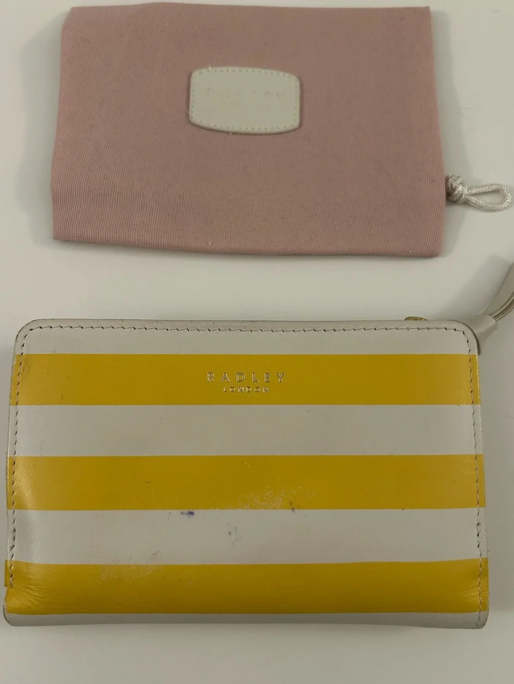 RADLEY LONDON Hello Sunshine Bright Yellow & White Wallet with Cactus Applique